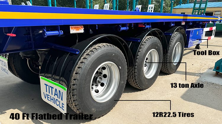 Flat Bed Trailer Price | Heavy Duty 40 Ft Semi Flatbed Trailer for Sale in Zimbabwe