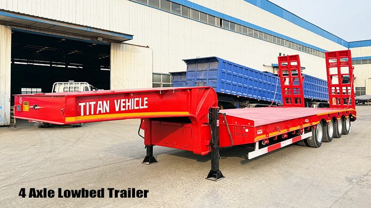 4 Axle 100 Ton Lowbed Low Loader Trailer for Sale Price in Zimbabwe