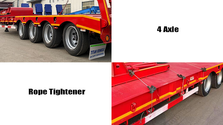 4 Axle 100 Ton Lowbed Low Loader Trailer for Sale Price in Zimbabwe
