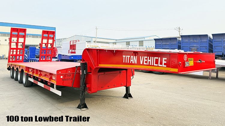 4 Axle 100 Ton Lowbed Low Loader Trailer for Sale Price in Zimbabwe