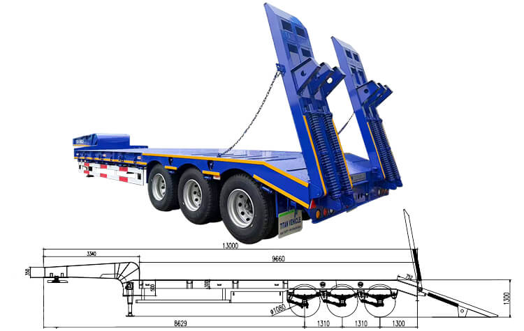 3 Axle Semi Lowbed Trailer Truck for Sale Price in Zimbabwe
