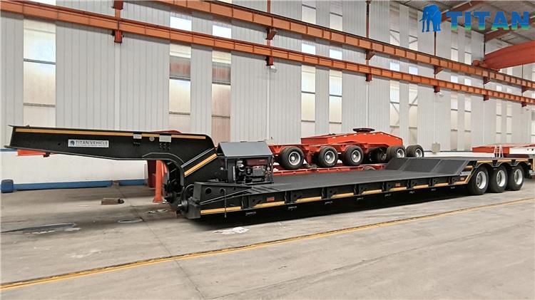 lowboy semi trailer