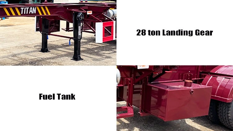 Shipping Container Skeleton Trailer | Skeketal Semi Trailer for Sale in Guam