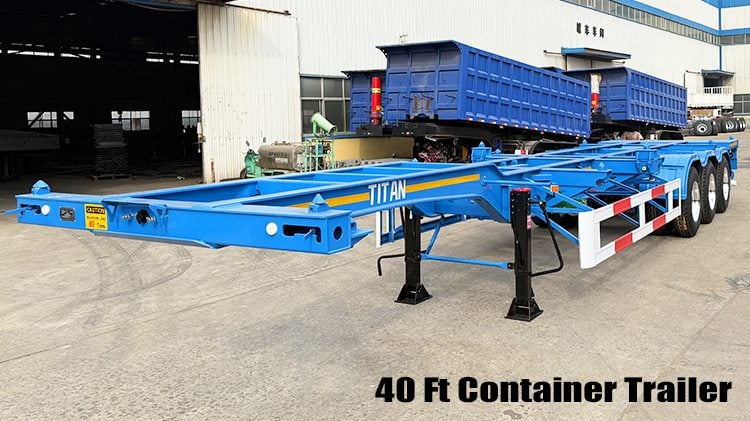Tri Axle Chassis | 40 Foot Shipping Container Trailer for Sale in Guam