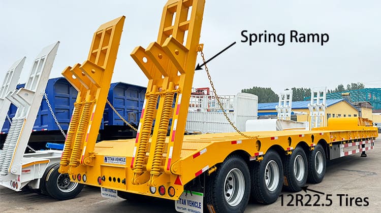 4 Axle Low Low Bed Semi Trailer Truck for Sale in Guam