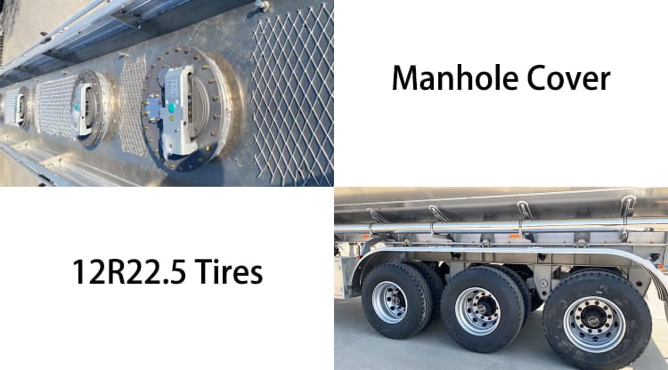 Aluminum Diesel Fuel Tanker Trailer for Sale in Guyana