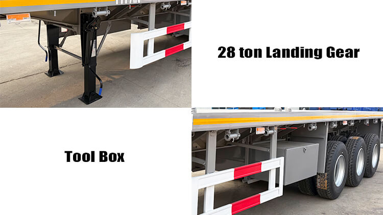 Titan 40 Feet Semi Flatbed Trailer for Sale Cost in Georgetown Guyana