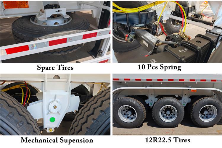 3 Axle Semi Dump Trailer Price for Sale In United Arab Emirates
