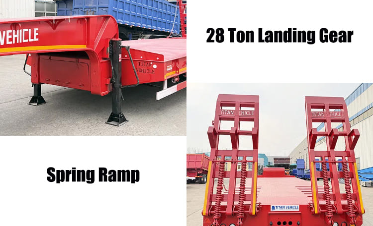 4 Axle Lowbed Trailer Truck | Hydraulic Low Bed Trailer for Sale in Nigeria