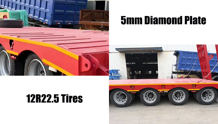 4 Axle Lowbed Trailer Truck | Hydraulic Low Bed Trailer for Sale in Nigeria