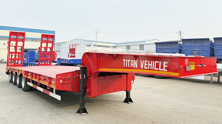 4 Axle Lowbed Trailer Truck | Hydraulic Low Bed Trailer for Sale in Nigeria