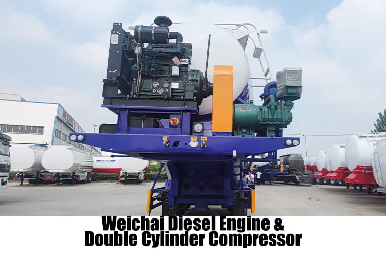 35CBM Pneumatic Dry Bulk Cement Tank Semi Trailer | Cement Bulk Carrier Tankers for Sale in Nigeria