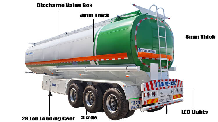 3 Axle Palm Oil Tanker Semi Trailer for Sale Price in Nigeria