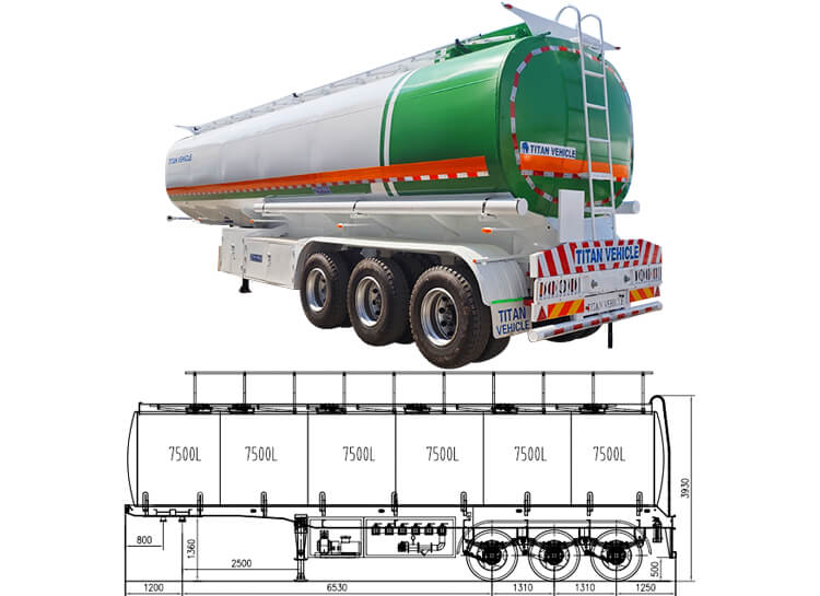 3 Axle Palm Oil Tanker Semi Trailer for Sale Price in Nigeria