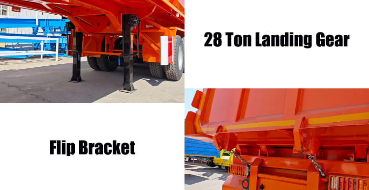 3 Axle Tractor Semi Tipper Tipping Trailer Manufacturers for Sale Near Me in Nigeria