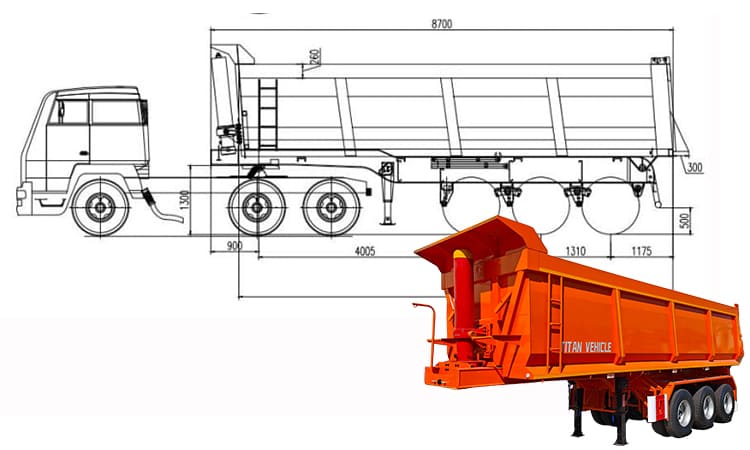 3 Axle Tractor Semi Tipper Tipping Trailer Manufacturers for Sale Near Me in Nigeria
