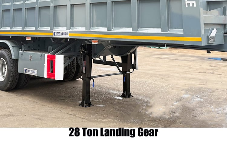 4 Axle Heavy Duty Hydraulic Semi End Dump Truck Trailer Capacity Prices for Sale in Nigeria