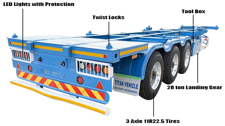 40 Ft Shipping Container Transport Trailer for Sale Price in Nigeria