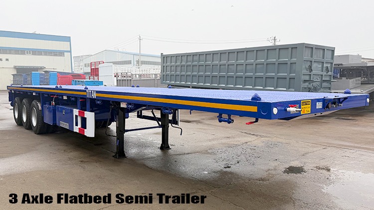 3 Axle Semi Flat Bed Container Trailer for Sale Near Me in Nigeria