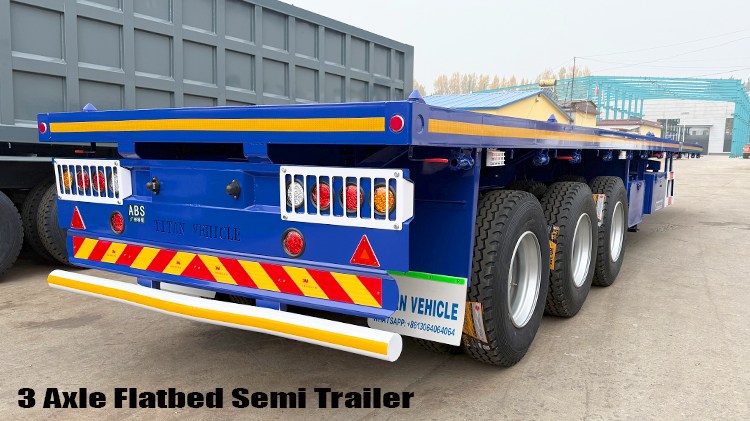 3 Axle Semi Flat Bed Container Trailer for Sale Near Me in Nigeria