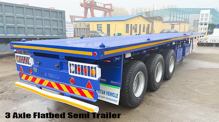 3 Axle Semi Flat Bed Container Trailer for Sale Near Me in Nigeria