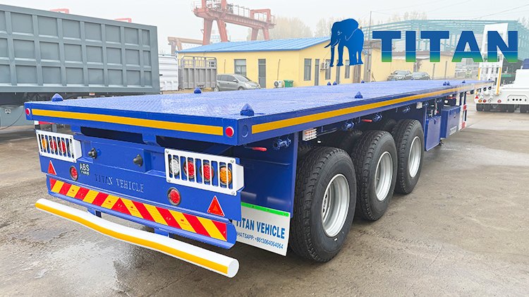 3 Axle Semi Flat Bed Container Trailer for Sale Near Me in Nigeria