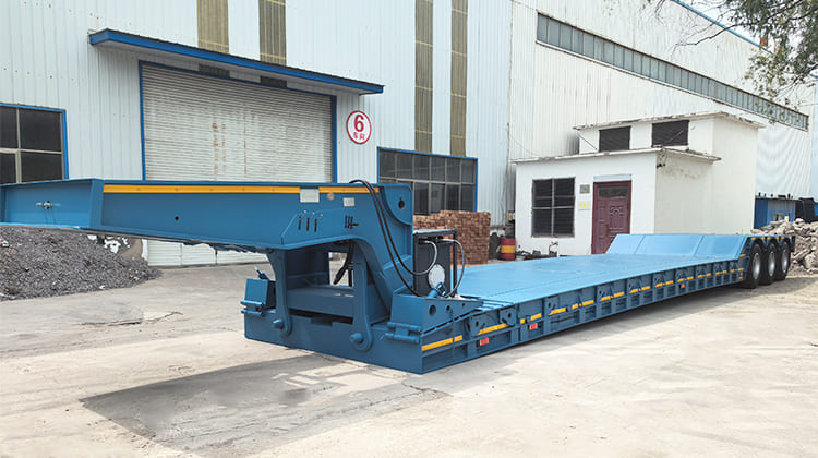 4 Axle RGN Extendable Lowboy Trailer for Sale in Nigeria Apapa