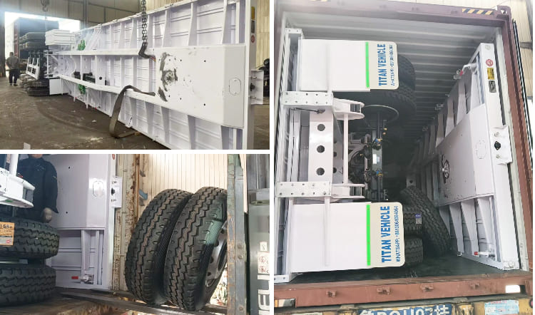3 Axle 40 Ft Flatbed Semi Trailer | 40 Foot Flatbed Trailer Cost for Sale in Ghana