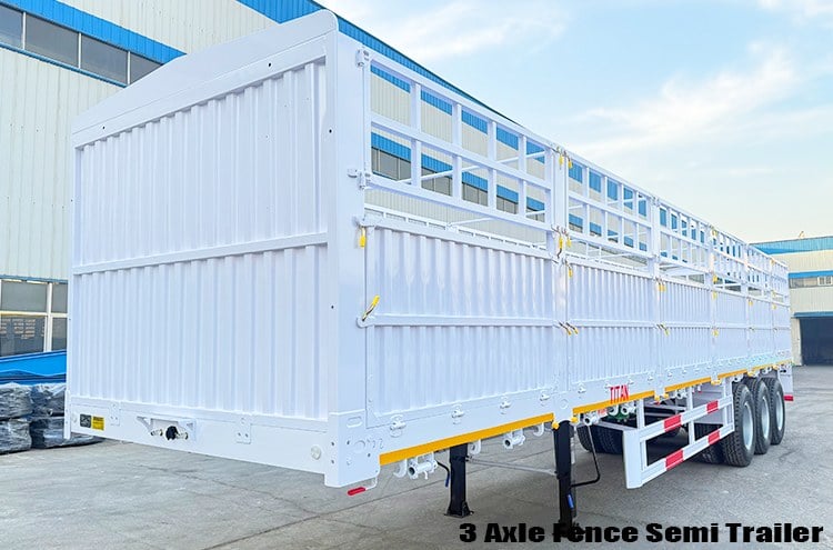 3 Axle Fence Semi Trailer for Sale in Ghana
