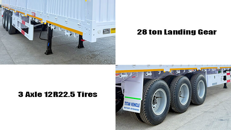 3 Axle Fence Semi Trailer for Sale in Ghana