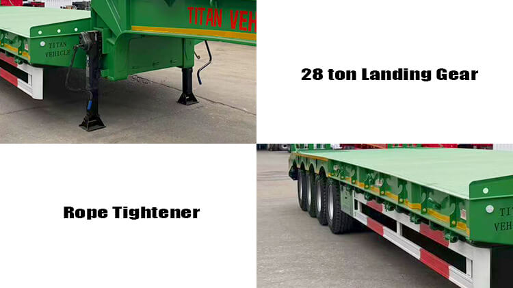 4 Axle Low Bed Trailer Truck for Sale Price in Ghana