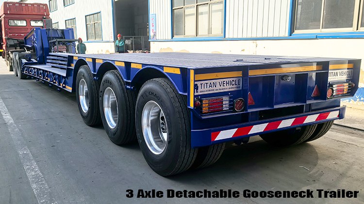 60 Ton Detachable Gooseneck Lowboy Trailer for Sale in Ghana