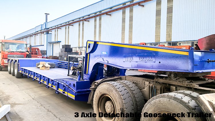 60 Ton Detachable Gooseneck Lowboy Trailer for Sale in Ghana