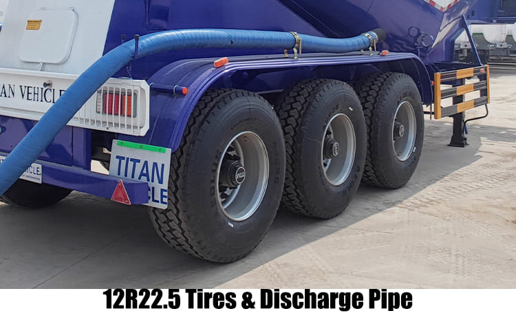 3 Axle 40 Ton Bulker Cement Tankers Truck Trailer for Sale in Congo
