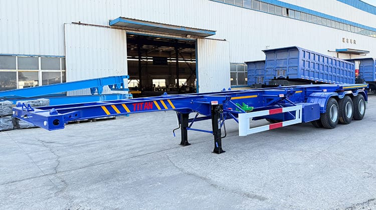 3 Axle 40 Feet Trailer Container Chassis for Sale in Congo