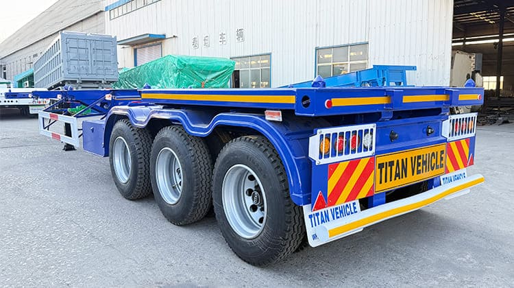 3 Axle 40 Feet Trailer Container Chassis for Sale in Congo