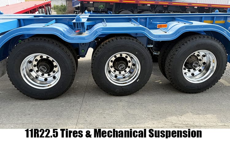 3 Axle Skeleton Container Semi Trailer Price for Sale in Congo