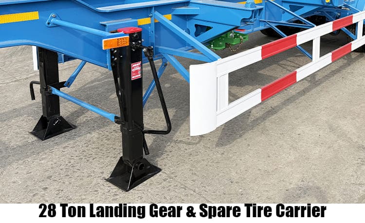 3 Axle Skeleton Container Semi Trailer Price for Sale in Congo
