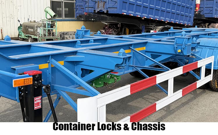 3 Axle Skeleton Container Semi Trailer Price for Sale in Congo