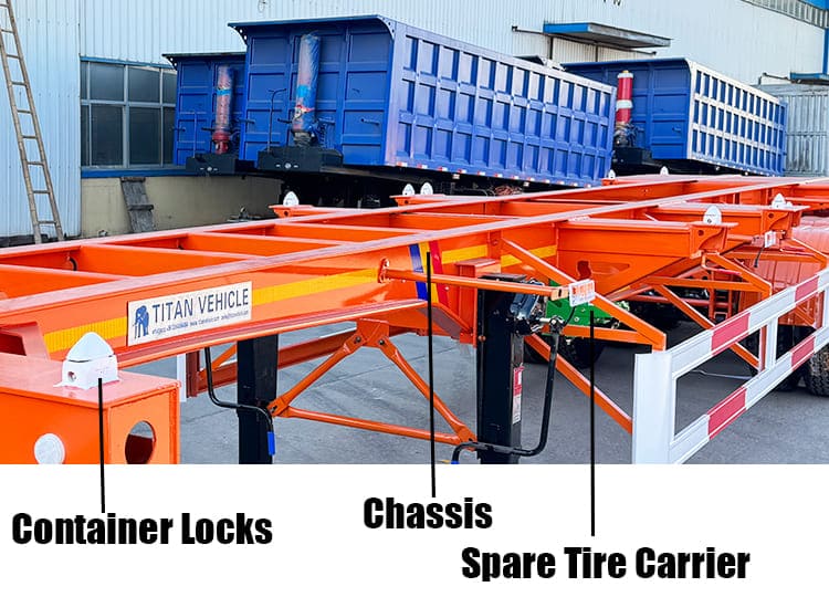 20 Ft / 40 Ft Shipping Container Semi Trailer for Sale in Ghana