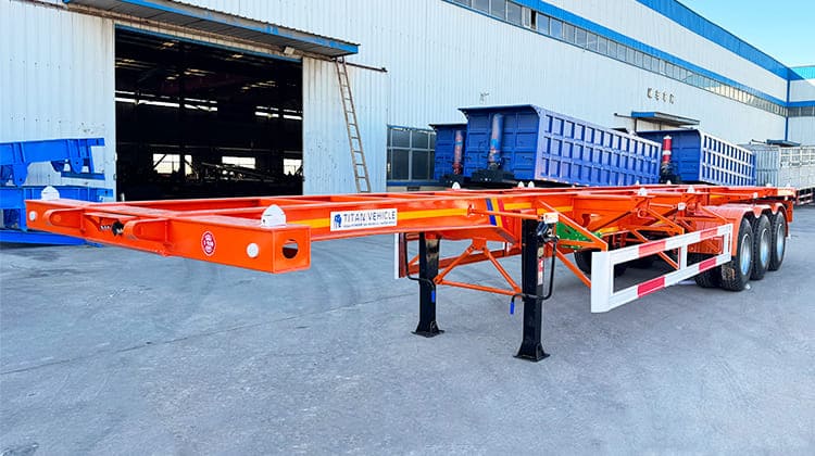 20 Ft / 40 Ft Shipping Container Semi Trailer for Sale in Ghana