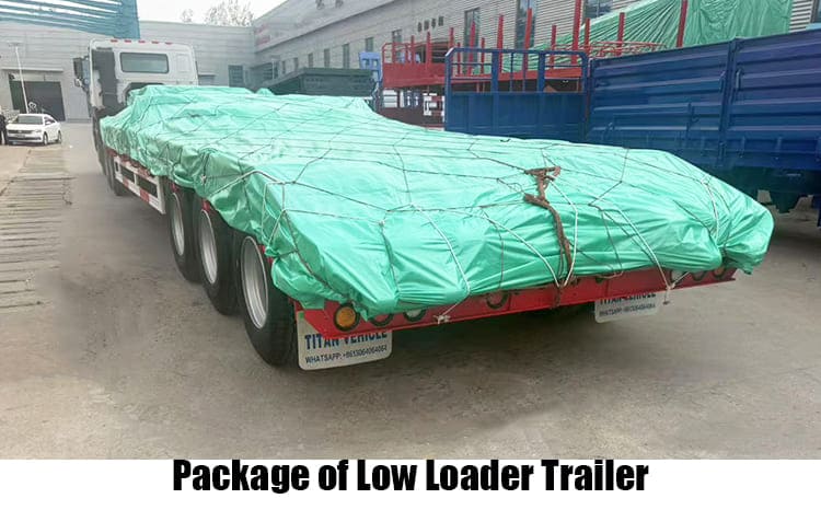 3 Axle Excavator Low Loader Trailer Truck for Sale in Zambia