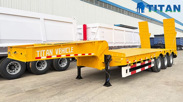 low bed semi trailer