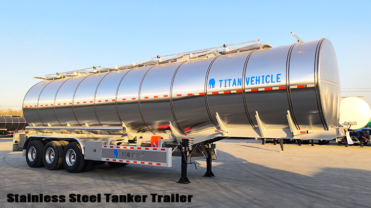 Plam Oil Petrol Stainless Steel Tanker Trailer for Sale Price in Zambia