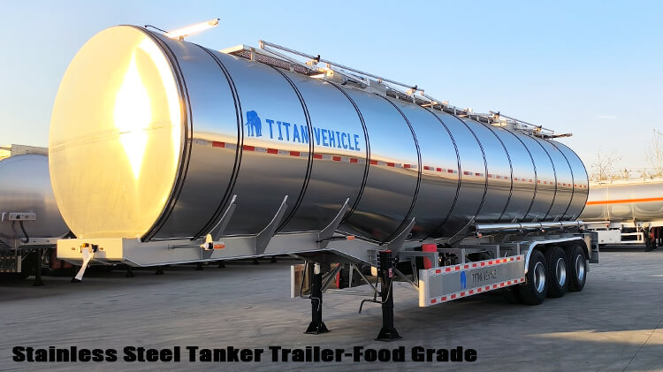 Plam Oil Petrol Stainless Steel Tanker Trailer for Sale Price in Zambia