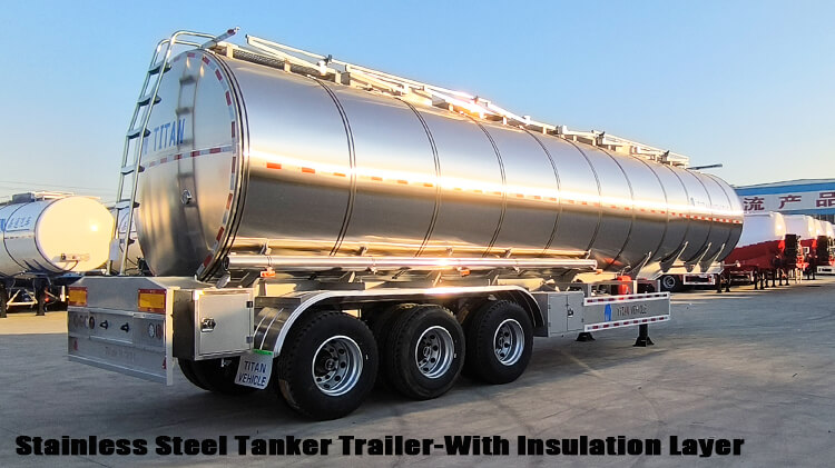 Plam Oil Petrol Stainless Steel Tanker Trailer for Sale Price in Zambia