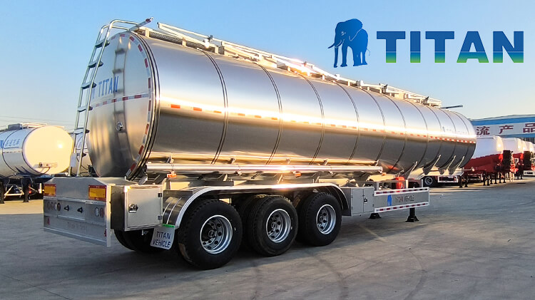 Plam Oil Petrol Stainless Steel Tanker Trailer for Sale Price in Zambia