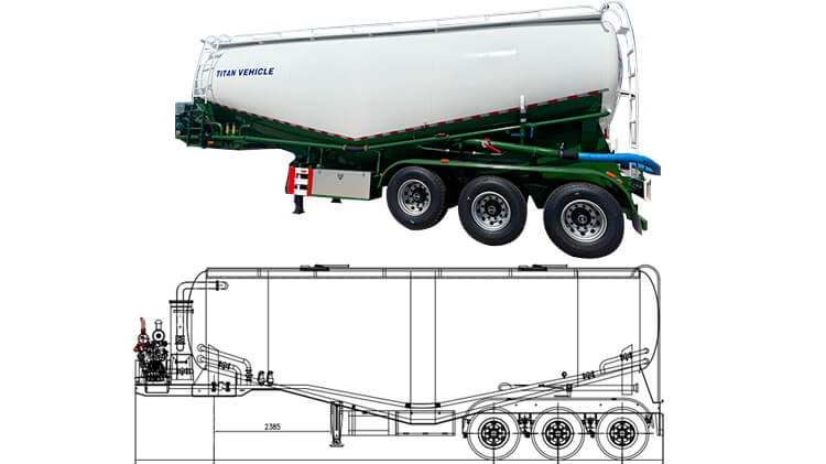 Cement Bulk Bulker Truck Trailer Carrier Price in Mpulungu Zambia