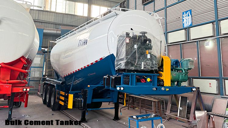 3 Axle Bulk Bulker Cement Tanker Semi Trailer for Sale Prices in Zambia