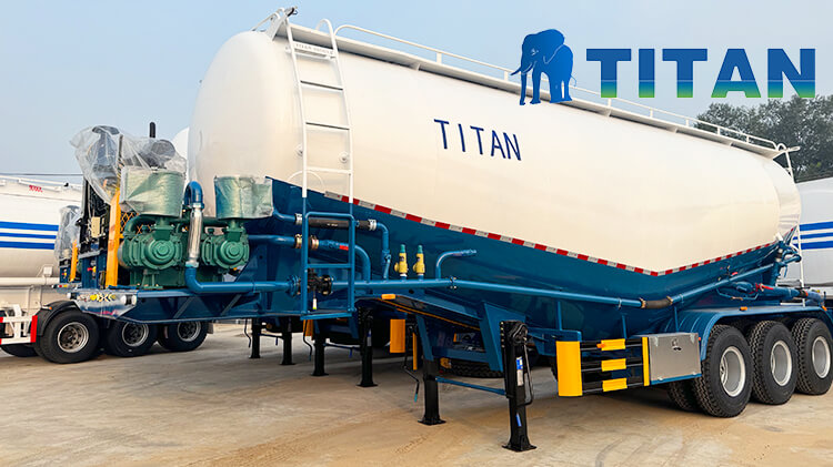 3 Axle Bulk Bulker Cement Tanker Semi Trailer for Sale Prices in Zambia